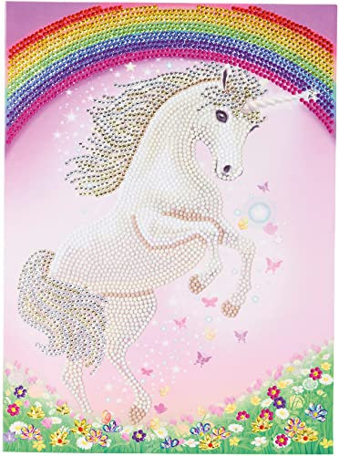 Unicorn Rainbow, 21x29cm Giant Crystal Art Card