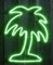 Best Season LED-Silhouette 'Flatneon', 384 LED, Palme