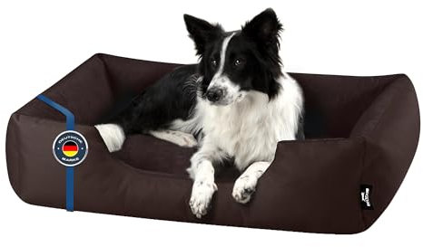 BedDog Hundebett Zara, Hundekissen mit abziehbaren waschbaren Bezug, Hundekorb, Hundesofa, für mittel-große Hunde, L