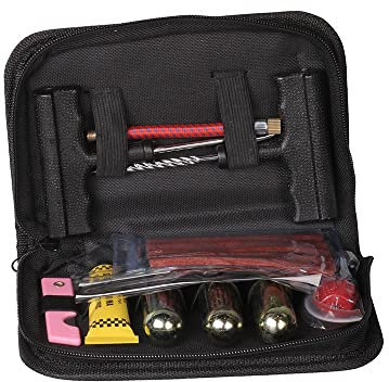 Reifenreparaturset Motorrad/Pannenset + CO2 Kartusche Tourtecs RD3 14-teilig