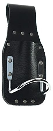 DAKL Hammerhalter mit Messertasche, schwarz, Made in Germany, 12-fach genietet