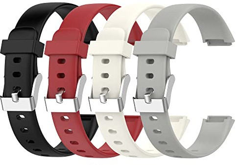 RuenTech Kompatibel mit Fitbit Luxe Armband Ersatzarmband Zubehör,Silikonband Armbänder für Fitbit Luxe (Größe L, 4A Farbe)