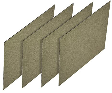 sourcing map Microwave Oven Waveguide Cover Mica Repairing Plate Oven Sheet Board for Kitchen 150x150x0.6mm, Pack of 4