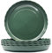 Lot de 5 soucoupes de plantes en plastique durable et plus épais - Bac d'égouttement rond et robuste avec dentelle pour intérieur et extérieur - Pot de fleurs (25 cm)