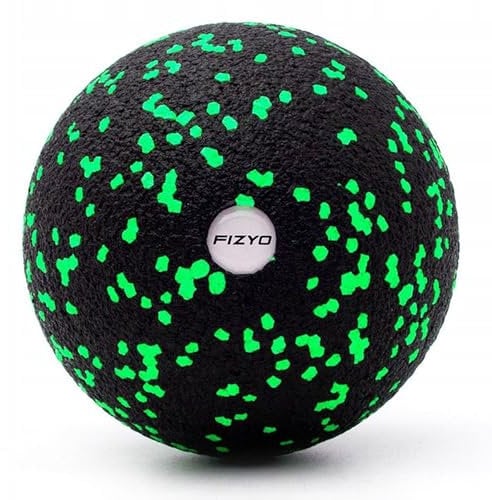Fizyo Massageball 8 cm – Faszienball für Triggerpunktmassage & Muskelentspannung, Ideal für Rücken, Nacken, Füße, Kompakt & Effektiv, Perfekt für Physiotherapie, Pilates, Fitness, Regeneration Grün