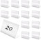 Anyasen Porte Étiquette Transparen 20 Pièces Porte Étiquette Prix Mini Présentoir en Acrylique Carte Porte Étiquette Porte Nom Table Affichage du Signe en Acrylique Porte ​Étiquette Supports Nom