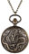 JewelryWe Taschenuhr Herren Antik Drachen Kettenuhr Vintage Analoge Quarz Uhr Anhänger mit Halskette Kette für Männer Bronze