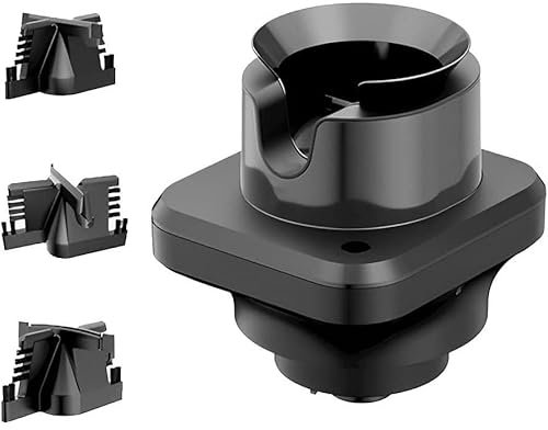 Máquina de limpieza de portafiltros eléctrica Knock Box, limpiador automático de portafiltros de 30 W, con 3 cabezales de cepillo, limpieza rápida de 3 s, con sensor de seguridad táctil anti-falso, ad