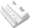 Wii Batterieladegerät, Dual Wii Ladestation mit Led-Anzeige und wiederaufladbarer Batterie, Ladegerät mit 2 wiederaufladbaren Batterien für Wii/Wii in der TéLéCommande (Weiß)