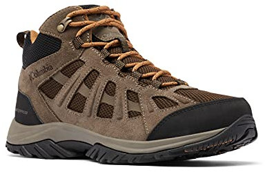 Columbia Redmond 3 Mid Wp, Scarponi da trekking ed escursionismo impermeabili a vita media Uomo, Cordovan Elk, 50 EU