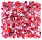 Riceshoot Lametta-Girlande, 40 m, metallisches Herz, zum Aufhängen, gedrehtes Lametta, künstlich, rosa, rot, glitzernde Girlande für Valentinstag, Hochzeit, Party, Dekoration