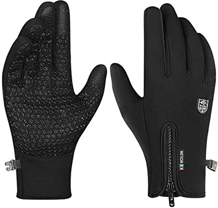 Freezer Thermo-Handschuhe Sport Baumwolle Gloves Thermal Winddicht Fleecehandschuhe Warme Beheizte Touchscreen-Handschuhe Mit Softshell Handschuhe Herren Winter Rutschfest Thermo Alpin , Thermo
