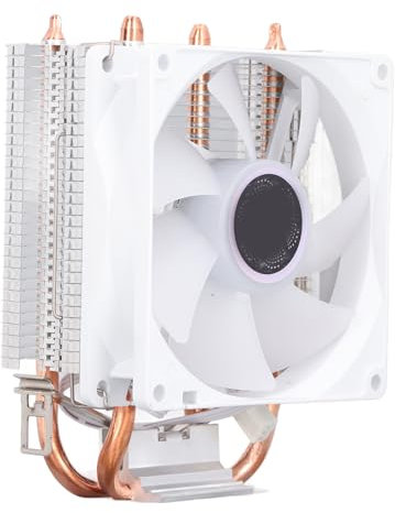 Bewinner CPU Air Cooler with 2 Heat Pipes, Low Noise Operation, Colorful Lighting, Compatible with775 1150 1151 1155 1156 1200 1700, forFM1 AM2 AM2+ AM3 AM4