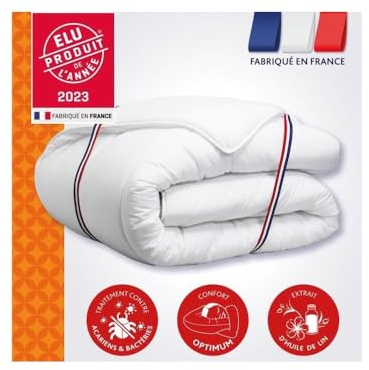 DODO Bettwäsche Champs de Lin 240 x 260 cm weiß 450 g/m²