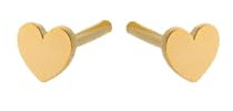Pernille Corydon Mini Heart Ohrstecker in Herzform 0,4 cm - Silber 925 18 Karat Vergoldet - E318g