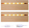 JOJOCY Wooden LED Lights Display Base, Warm Color Rectangular Wooden Lighted Base Stand for 3mm Thick Acrylic Plate Glass Plate Resin Art (Yellow,2)