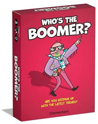 Clementoni Who's The Boomer, EIN lustiges Gesellschaftsspiel, Made In Italien, Multicolor - 75108