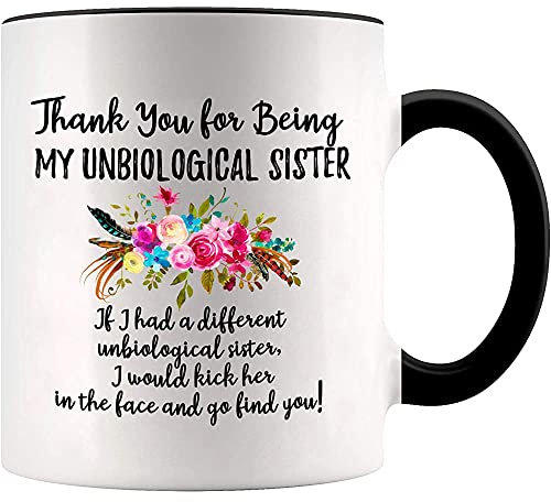 Tasse À Café Tasse Amusante Antidérapant Tasse Unique Tasse Cafe Expresso Idée Cadeau Pour Collègue Stagiaire Pâques 330 Ml Merci D'Être Ma Sœur Non-Biologique