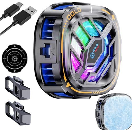 Zestvria Phone Cooler For Game - Semiconductor Technology Cooling Fan - Portable Magnetic, Larger Cooling Area, Smartphone Semiconductor Radiator, Portable & Efficient For Smartphone