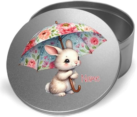 GRAZDesign Süße Keksdose für Ostern – Gebäckdose mit Namen und Osterhasen-Motiv, ideal für Süßigkeiten und Kekse, dekorative Geschenkidee