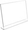 My Shopfittings Slant Back Acrylic Sign Holder A5, Landscape Frame for Signs, Brochures, Flyers, Menus, Posters - Clear Plastic Display Stand for Home, Office, Store - Multipacks Available (1)