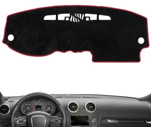 HYJHS Auto Armaturenbrett Abdeckung für Audi A3 8P 2003-2012, Kratzfeste Innen Instrumententafel-Teppiche, Sonnenschutzmatten Auto Zubehör