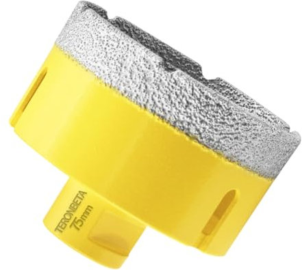Teronbeta Diamond Core Drill Bit 75mm, M14 Vacuum Brazed Diamond Core Hole Cutter for Tile Porcelain Ceramic Granite Marble