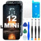 DIGI4U LCD for iPhone 12 Mini Screen Replacement, 5.4'' True Tone 3D Touch Small Notch Screen for iPhone 12 Mini Display Digitizer Assembly, with Repair Tool for iPhone LCD(A2399, A2176, A2398, A2400)