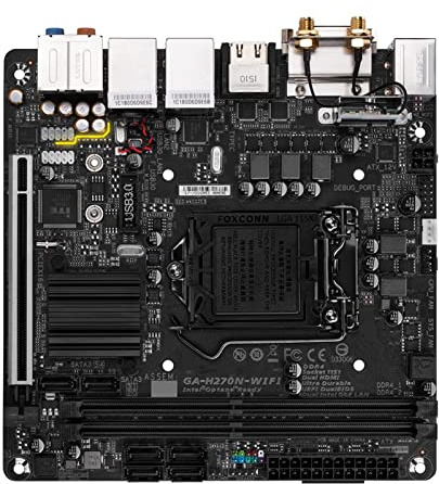 Placas Base de Ordenador Fit For Gigabyte GA-H270N-WIFI Tarjeta Madre LGA 1151DDR4 H270 for CPU Corei3i5i7 PCI-E 3.0 M.2 DVI Mini -Itx Placa-Mãe