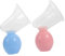 KOCKSHION 2 Sets Portable Breast Pumps Manual Breastfeeding Accessory for Mothers Suction Milk Collector Comfortable Safe for Sensitive Skin