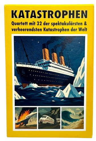 Katastrophen Quartett - Kartenspiel mit 32 der verheerendsten Katastrophen | Die spektakulärsten Katastrophen der Welt | Spiel + Geschenkidee mit Lern- & Unterhaltungsfaktor für Erwachsene + Jugendliche