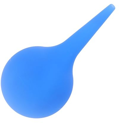Ohrreinigungsball aus Gummi 75ml Blau für Präzise Reinigung | Weiche Spitze, Sichere Handhabung, 75ml Füllmenge, für Staub und Toner, Blau