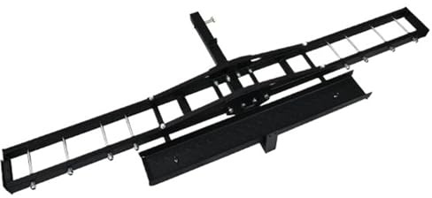 Portamoto Da Gancio Traino In Acciaio 272 Kg, Rampa Di Carico Inclusa, Sistema Anti-bascule E Fissaggi per Moto Da Cross E Scooter