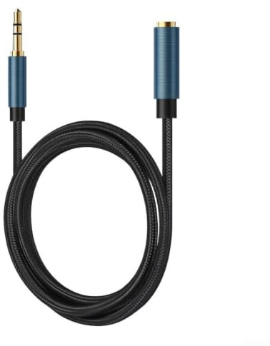 3.5mm Extension Cable 6 Feet Nylon for braided Aux Cord Gold Plated for Earphones Soundbar TV PC for xbox Headset 5 Pieces