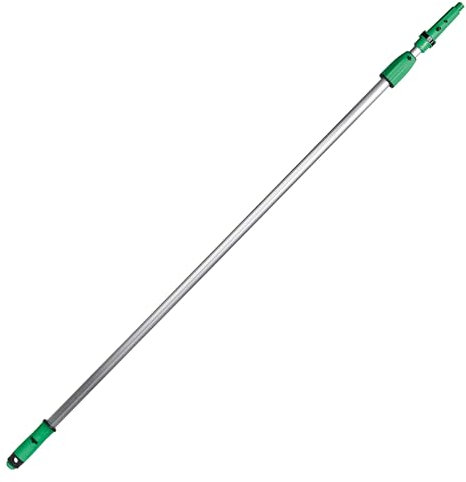 UNGER OptiLoc Teleskopstange 1,25 cm (kompatibel mit UNGER Fensterreinigungswerkzeugen, ergonomischer Griff, Anti-Rutsch-Endkappe, 2-Komponenten Drehverschluss) EZ120