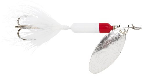 Yakima Bait Wordens Original Rooster Tail Spinnköder, Weiß/Rot, 0,9 l
