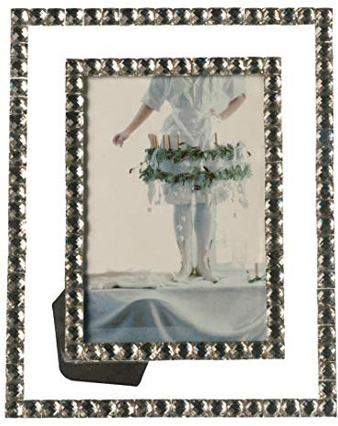 Leonardo Bella Bilderrahmen, für Fotos in der Größe 10x15 cm, mit Glassteinen verziert, 058528