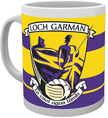 GAA Wexford Purple Floral Ceramic Mug, 8 oz