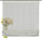 HOME WOHNIDEEN Raffrollo Vorhang transparente Gardine mit Längsstreifen-Motiv Raffgardine Creme, Größenauswahl:140 x 60 cm