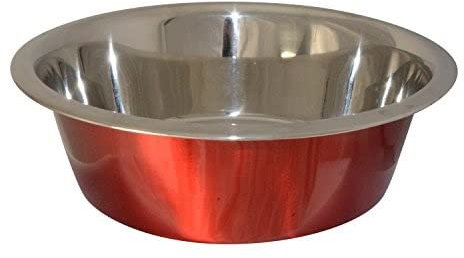 Ellie-Bo Dog or Cat Food and Water Bowls in 6 Sizes and 4 Colours (0.75Ltr Medium, Red)