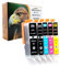 5X Druckerpatronen Ersatz Kompatibel zu Canon PIXMA iP-7200 iP-7250 iP-8750 iX-6850 MG-5450 MG-5550 MG-5650 MG-5655 MG-6350 MG-6450 MG-6650 MG-7100 MG-7150 MG-7550 MX-725 MX-925