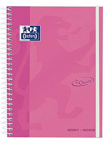 Oxford School Touch, Terminplaner 2021, 2022, Wochenansicht, A5 (15 x 21 cm), Deckel, Pastell