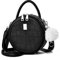 Umhängetasche für Damen Crossbody Geldbörse Leder Lightweight Fashion Upgrade Handtaschen Kleine Schwarz