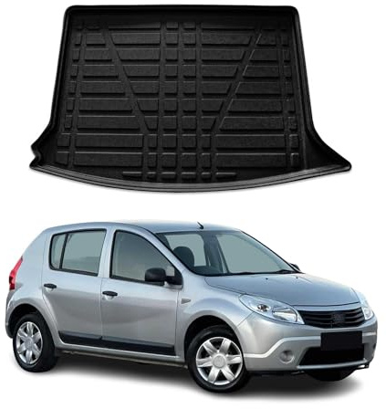 Kofferraumwanne Laderaumwanne für Dacia Sandero 2008-2012 Schrägheck 5tür Gummi