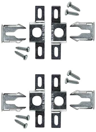 Anti Theft Security Picture Hangers Kit Spring Lock Quick Release Tool Picture Hooks Security Hardware Kit for Wooden Polymer Picture Photo Frames Kit A Pack of 5