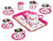 Bino world of toys Teeservice-Set, Spielzeug für Kleinkinder ab 3 Jahren, 14-TLG. Kinderspielzeug, Teekannen, Tee Tassen, Spiel Gerichte, Teeparty-Rollenspiel für Mädchen, farbenfrohe Gestaltung