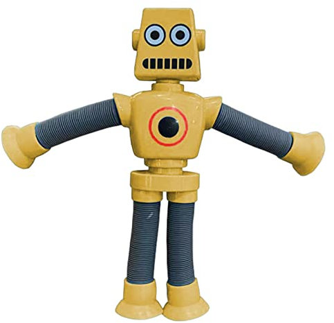 Maodom Jouet d'aspiration Robot - Robot télescopique nouveauté étirer et décompresser de Nouveaux Jouets éducatifs - Robot Toys Figurines d'action à Collectionner à lumière LED