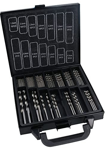 Lot de 99 forets métriques HSS-G pour métal, plastique, cuivre, 1,5 mm - 10 mm