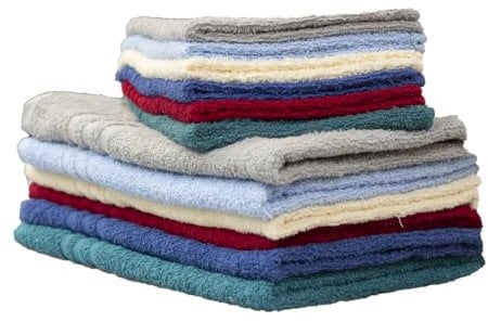 Viterbo Biancheria Set 12 Pezzi Asciugamani + Ospite Bagno in Spugna 6+6 Viso+Ospite Cotone 100% Nuovi Colori Ring