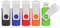 KEXIN USB 3.0 Flash Drive 32GB Memory Stick - High Speed Data Storage - 5 Pieces Multicolored Set